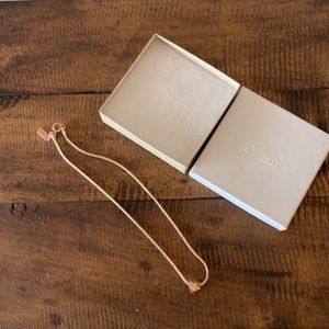 Kate Spade necklace octagon charm  Saturday tag